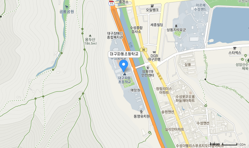 학교 찾아오시는 길 지도